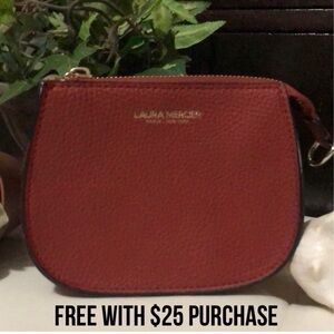Laura Mercier Mini Bag-Like New Condition-6x5x1.5-Deep Red